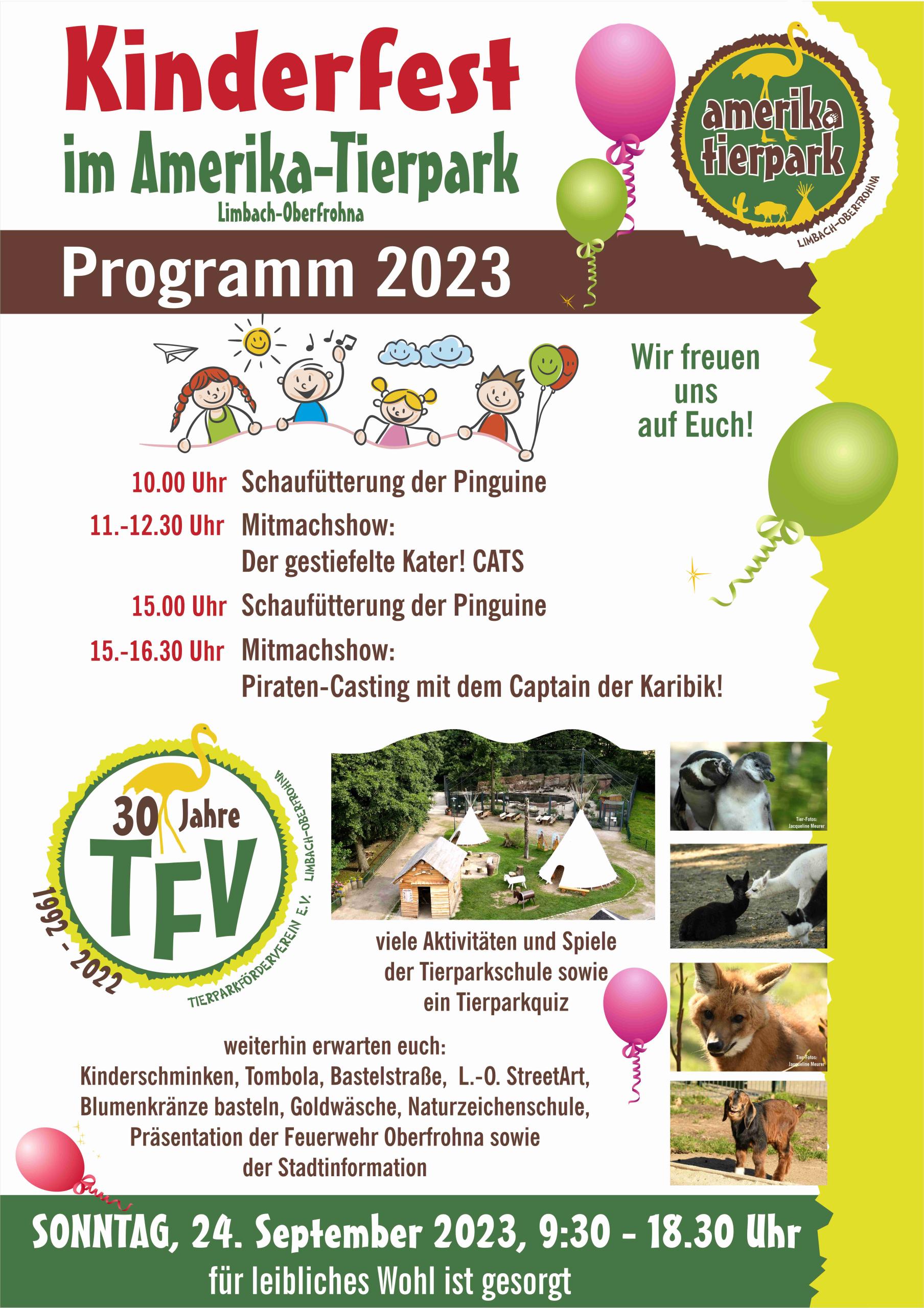 Plakat Kinderfest Tierpark