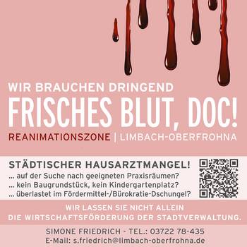 anzeige Ärztegesuch blut klein