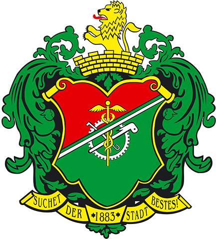 Wappen Das Wappen der Stadt Limbach-Oberfrohna.